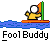 Animated contact sheet showing a yellow stick figure character in various poses on an orange raft with green-and-orange striped poles, interacting with water and shark fins across 12 frames.