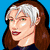 Pixelated character portraits with text labels, featuring a woman with silver-brown hair, a man with brown hair, and a couple kissing, all in 8-bit style.