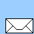 Gray envelope icons in various folded states and orientations on a light blue background, with some icons showing partial or fragmented forms.