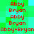 Red text labels 'Abby' and 'Bryan' in pixelated font on green-and-cyan checkered background, with repeated pairs and combined label.