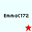 Four display 'EmmaC172' text with a red star on white background and a white star on red background