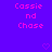 Pixelated text 'Cassie nd Chase' in pink on purple background with two heart symbols at bottom.