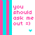 A 50x50 pixel animated buddy icon featuring a text-based design with alternating color schemes across two frames, framed by vertical pink and cyan stripes on both sides.