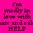 Four identical display pixelated text on bright pink and purple backgrounds with black lettering