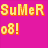 Four distinct pixelated images arranged in a : pink background with yellow text, green-and-purple gradient with white lines and green text, beige sand with heart drawing and brown text, and white background with colorful tubes and purple text