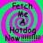 Four identical display text over a green and pink spiral background with pixelated distortion