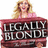 A static image with a bright pink background, featuring a woman holding a 'Legally Blonde' sign and pixelated text reading 'Fabulous.. Amazingg. Beastly.'