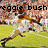 A pixelated sports scene shows a baseball player in mid-swing with text overlays reading "reggie bush is a beast" and "u dig."