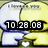 Two cartoon characters embrace with a heart symbol between them, displaying changing text overlays across frames.