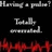 Pixelated static image with gray text on black background and red waveform at bottom.