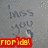 six identical pixelated images showing 'I MISS YOU' text with a red 'rioridal.' label, each in different colored borders