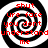Four identical spiral patterns with red text overlay reading 'shut ure face you dont understand me' on a black and white background.