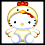 Four pixelated Hello Kitty icons in a , each wearing distinct animal-themed headwear and outfits against white backgrounds