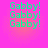 A static image with four identical of green text on a pink-to-orange gradient background