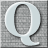 Static pixelated image of a light gray speech bubble with rounded edges containing a dark gray oval shape on a textured gray background.