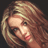 A 48x48 pixel buddy icon split into two vertical sections: a close-up of a woman's face on the left and green text reading "Original Icons .com" on the right against a dark background.