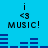 Blue background with repeated pixelated text and audio waveforms in two , each showing identical static content
