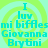 Pixelated cyan text on a green spiral background with repeated identical sections.