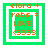 Green and white pixelated icon with orange text displaying 'elora +', 'rebs =', 'LOVE', and '(3333' across layered squares.