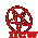 Red circular icon with interwoven lines and 'NEW' text below, transitioning through multiple animated states from full circle to fragmented shapes.