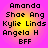 A static image with four identical displaying text over a gradient background