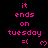 Pixelated pink text and symbols on black background with gray corner overlay, displaying repeated phrases and heart icons.