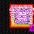 Pixelated square icon with layered borders in red, orange, yellow, green, and purple hues surrounding a central abstract pattern of light pink and white shapes.