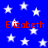 Blue background with white stars and red text reading Elizabeth repeated four times.