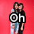 Animated sequence of three distinct poses with overlaid text on a red background featuring two people in casual clothing.