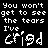 Animated contact sheet of a 48x48 pixel buddy icon showing text and crying face emoticons cycling through color variations on black background.