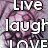 A four- displays text, lips, and high heels with heart motifs on a white background