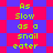 Pixelated text reads "As Slow as a snail eater" on a blue and red diamond-patterned background with green lettering.