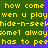 Green background with yellow pixelated text reading 'how come wen u play hide-n-see omel always has to pee' in a with purple border lines