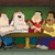 Animated scene with cartoon characters seated at a table, blue text reading 'Happy New Year 2009 From FranksDust' on green background.