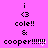 Pixelated text and symbols on a bright pink background with a heart symbol in the bottom-right corner.