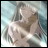 A 48x48 pixel buddy icon featuring a blurred anime-style character with light-colored hair against a blue background, paired with "Anime IM" and "COM" text on the right side of a contact sheet layout.