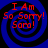 Four identical blue spiral backgrounds with red text reading "I Am So Sorry! Sara!" arranged in a