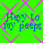 Green background with pink diamond pattern and blue text reading 'Hey to my peeps' in four identical quadrants.