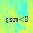 Pixelated text 's910<3' on a yellow and cyan gradient background with a gray rectangle in the bottom right corner.