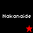 Four display 'Hakanaide' text with a red star in the top-left and black star in the bottom-left, on black and red backgrounds