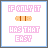 Two side-by-side pixel art display identical text and bandage graphic with differing color schemes