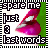 A 48x48 pixel animated contact sheet showing two frames of a buddy icon with text and lips, featuring color-inverted animation states.