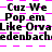 Pixelated text repeats across a checkered background with alternating pink and white squares.