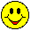 Four pixelated yellow smiley face icons arranged in a 2x2 grid, each with distinct facial expressions and mouth positions across sampled frames.