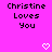 Pixelated text on bright pink background with two white heart icons below.