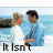 A pixelated beach scene with two people embracing, transitioning through text phrases about endings and beginnings.