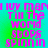 Pixelated text in pink and purple hues on a green-to-cyan gradient background, with visible motion blur effects