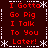 Red pixelated text on dark brown background with white snowflake and dotted line borders, repeating 'I Gotta Go Pig I Talk To You Later!' in four quadrants.