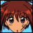 Anime-style character with brown hair and large eyes, wearing a blue garment, next to text reading 'Anime IM' and 'com' on a black background.