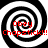 Four identical black-and-white spiral patterns with red text reading "Obey Chapstick!!!" overlaid on each quadrant.